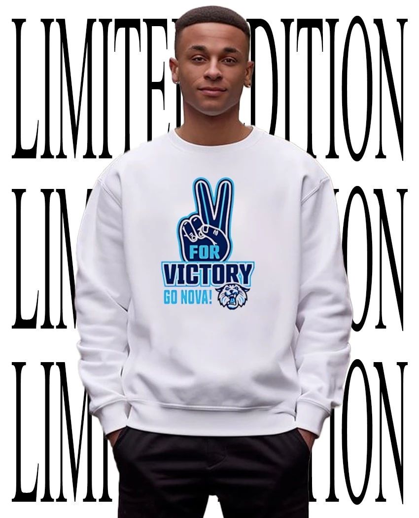 V for victory Villanova Wildcats NCAA go Nova shirt