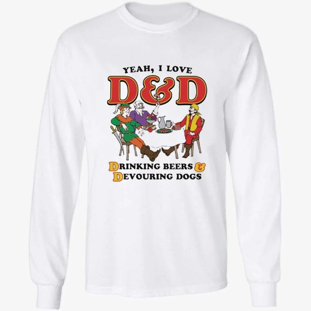 Yeah, I Love DnD, Drinking Beers & Devouring Dogs Shirt