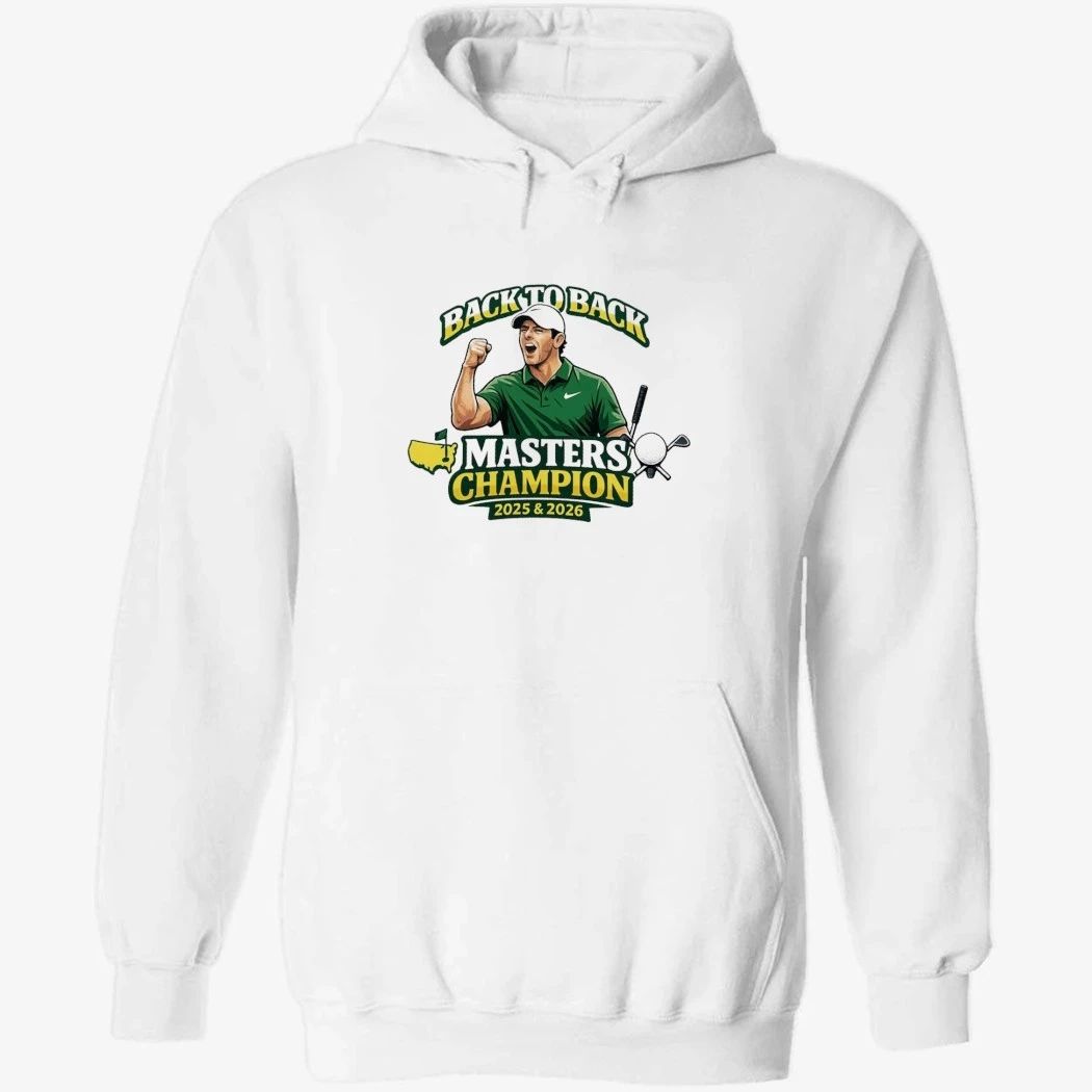Rory McIlroy Back to Back Masters Champion 2025 & 2026 Shirt