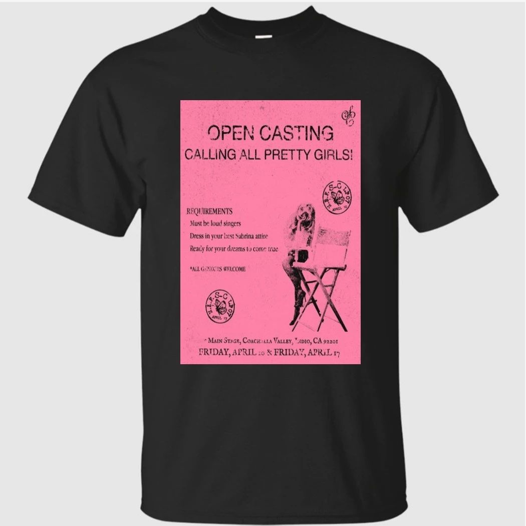 Team Sabrina Calling All Pretty Girls Tour 2026 Poster Shirt