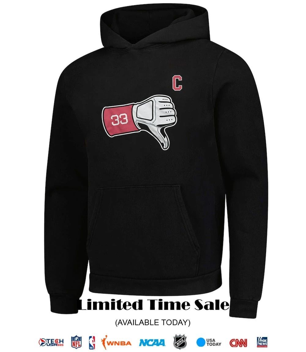 Cleveland Guardians 33 Tek thumbs down shirt