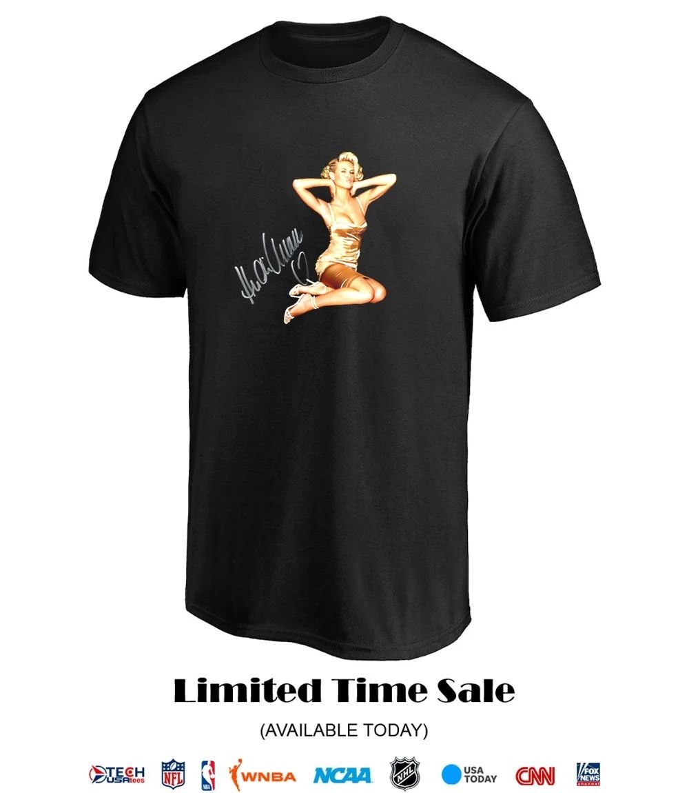 Heidi Klum Young Sexy Gold Dress shirt