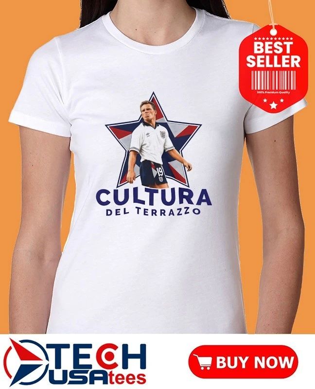 Cultura Del Terrazzo Paul Gascoigne England National Football Team shirt