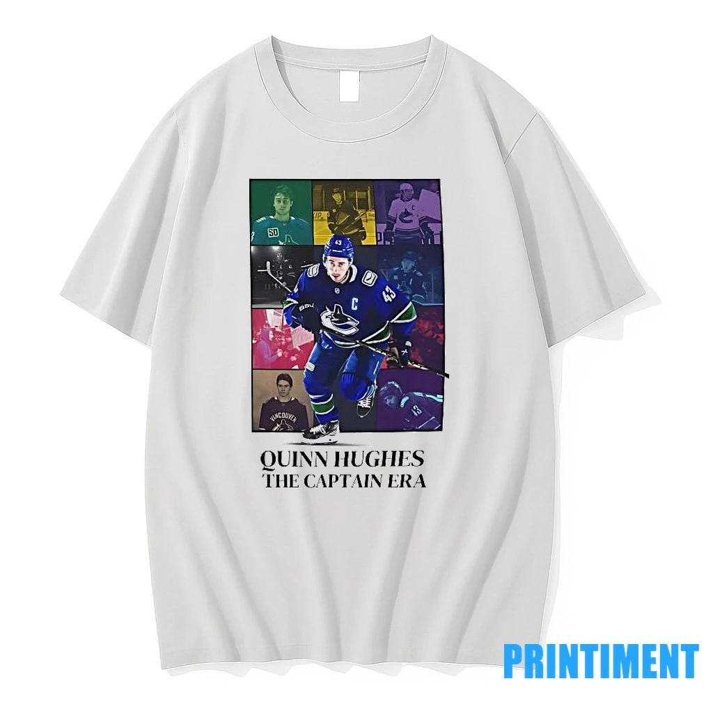 Vancouver Canucks Quinn Hughes The Captain Era Tshirts Sweater
