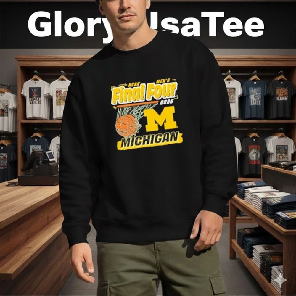 Michigan Wolverines 2026 Basketball Final Four Ball Shirt