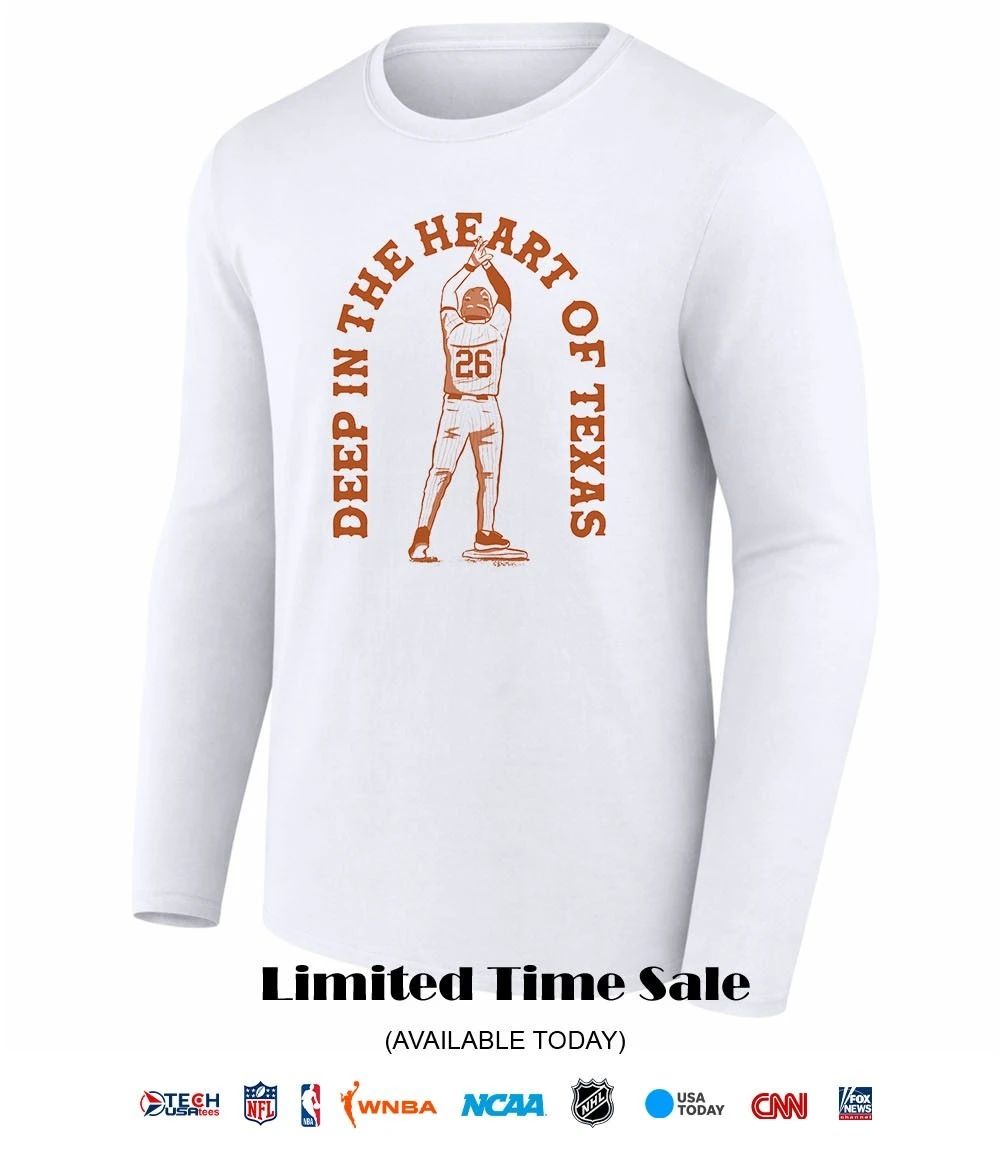 Deep the heart of Texas Baseball player shirt