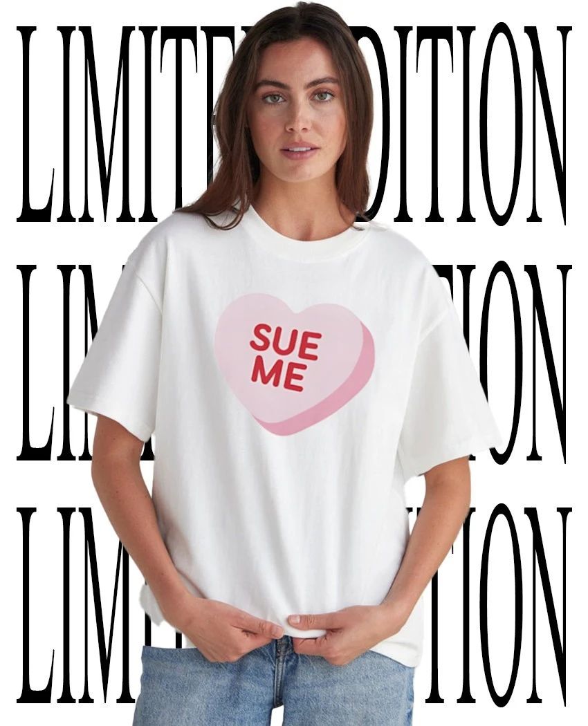 Sue me heart shirt