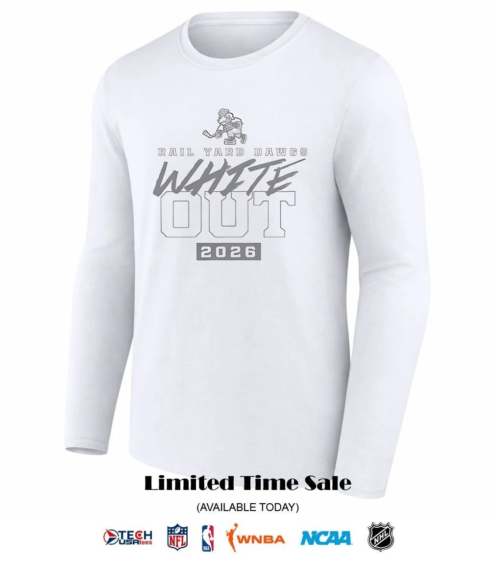 Roanoke Rail Yard Dawgs White Out 2026 shirt