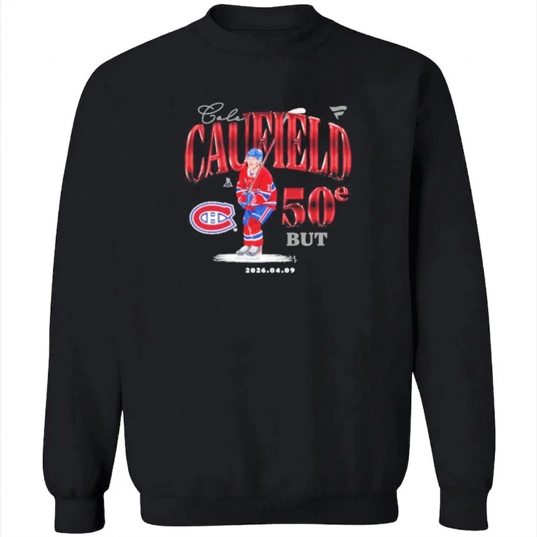 Cole Caufield 50th Goal Commemorative T-Shirt