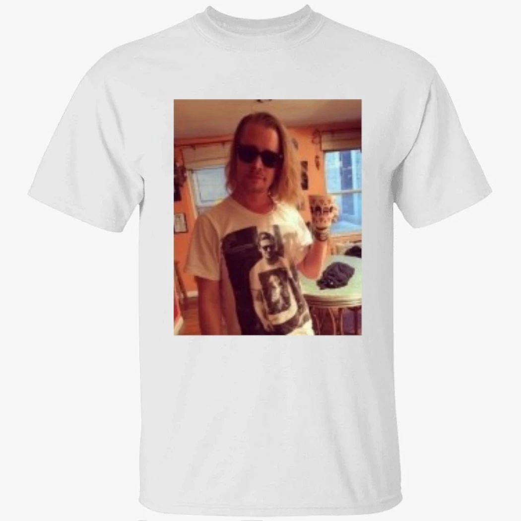 Ryan Gosling Wears Shirt Of Macaulay Culkin Wearing Ryan Gosling Shirt