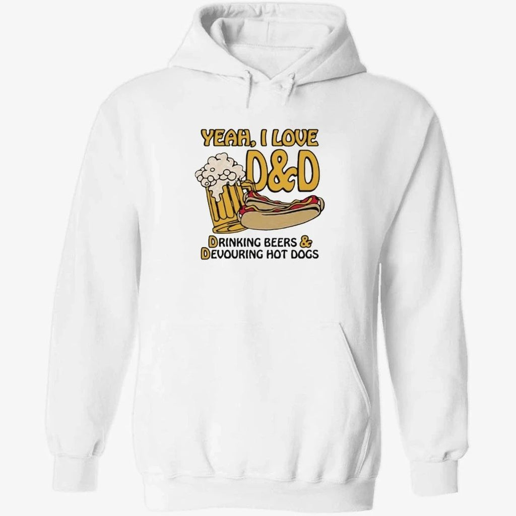 Yeah, I Love D&D, Drinking Beers & Devouring Hot Dogs Shirt