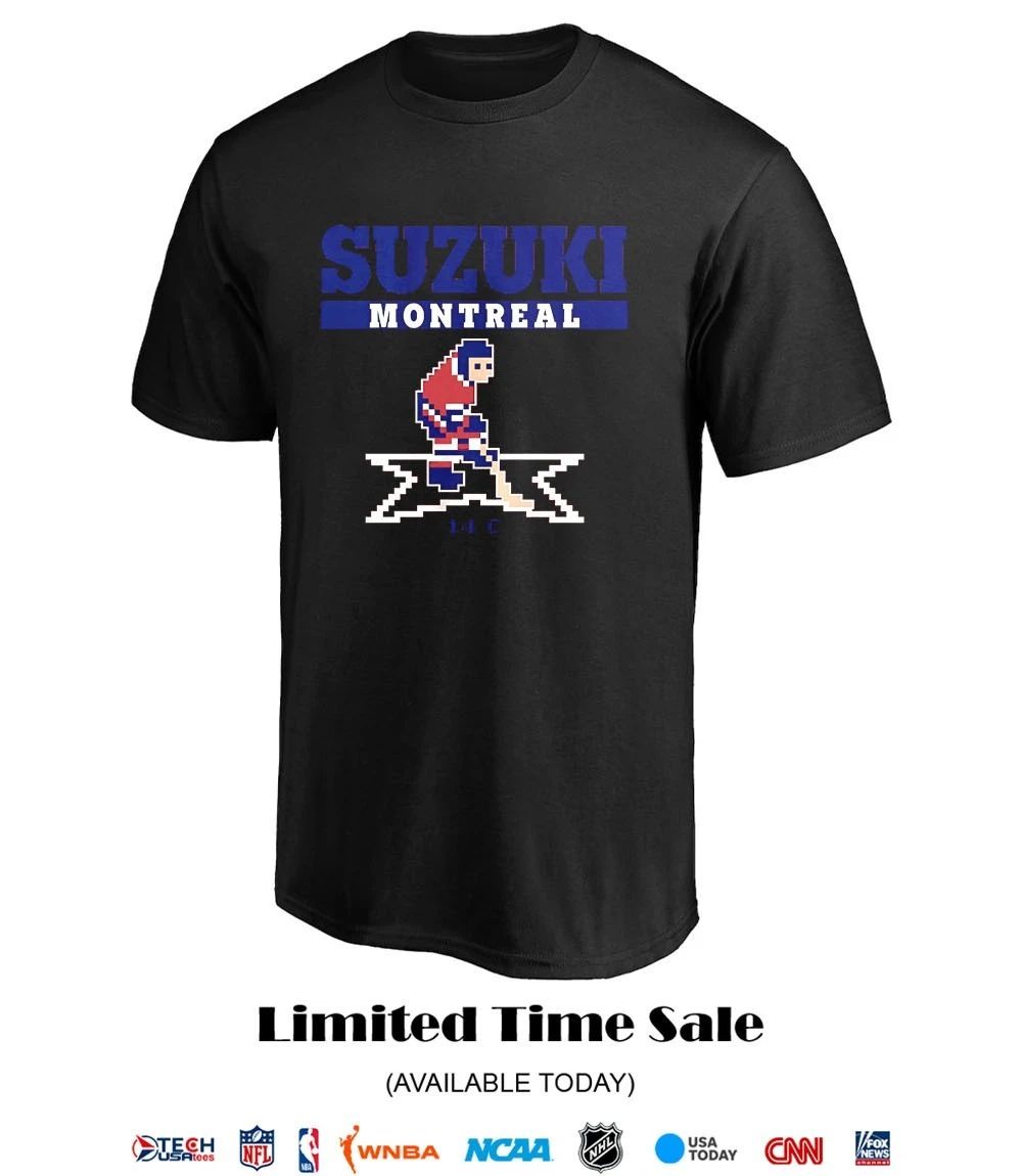 Nick Suzuki Montreal Canadiens Hockey 14C pixel shirt