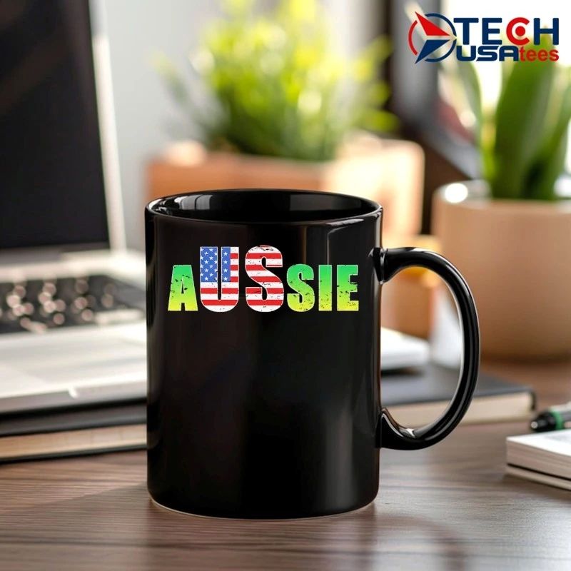 Australia United States Aussie flag shirt