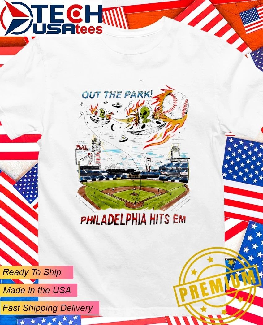 Out The Park Philadelphia Hits Em Stadium art shirt