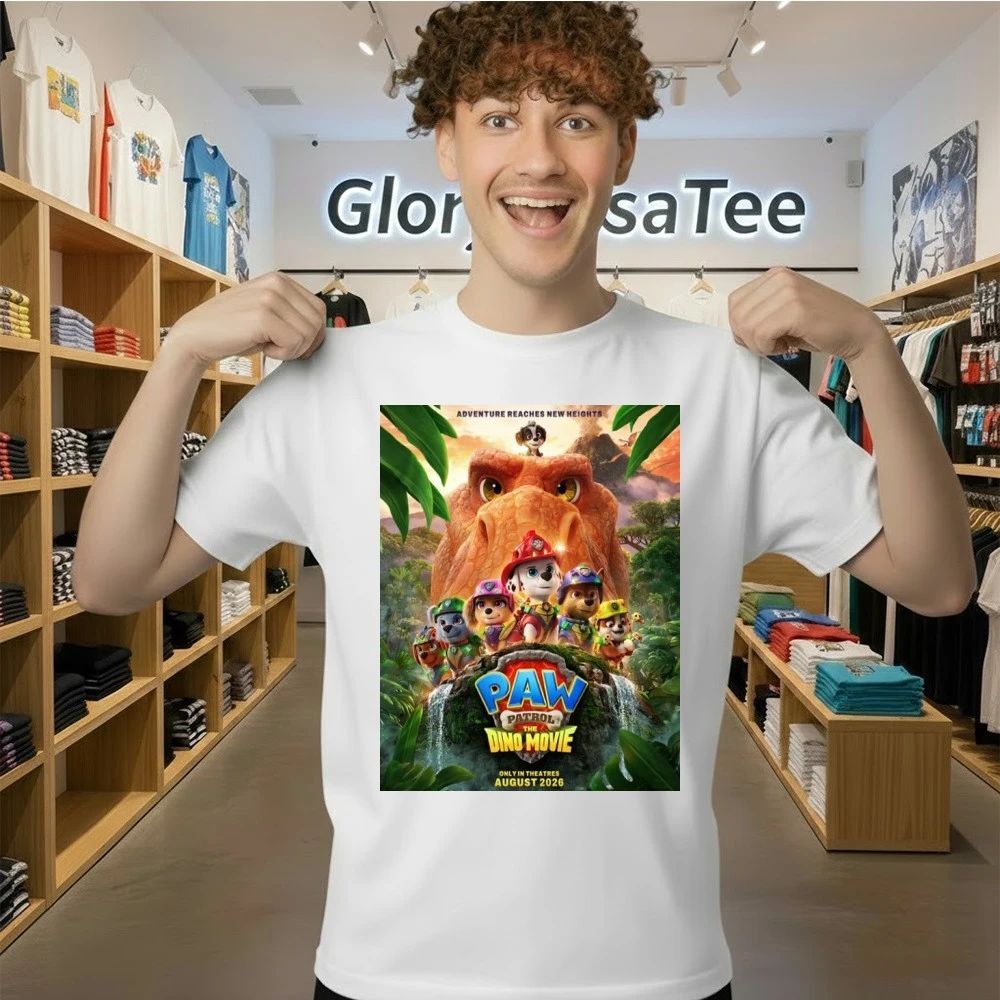 PAW Patrol The Dino Movie 2026 In Theaters August 14 2026 Poster Shirt