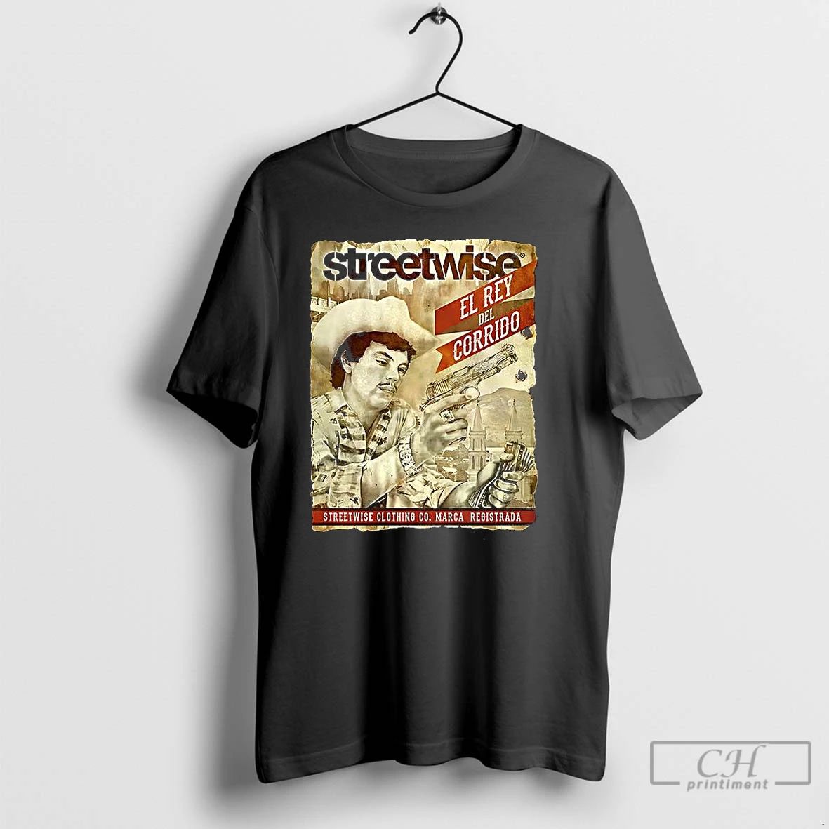 Classic Chalino El Rey Del Corrido Western Cowboy Vintage T Shirts
