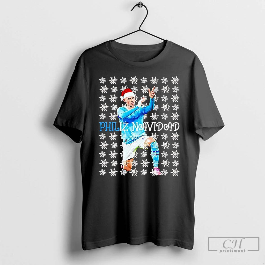 Premium Phil Foden Philiz Navidad Christmas T Shirts