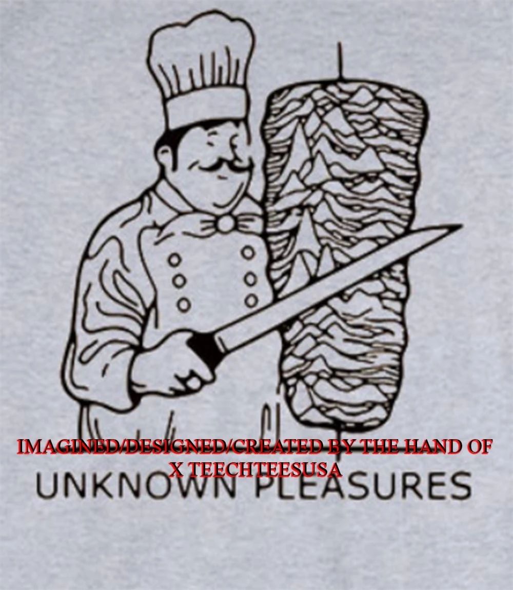 Unknown pleasures kebab joy division parody shirt