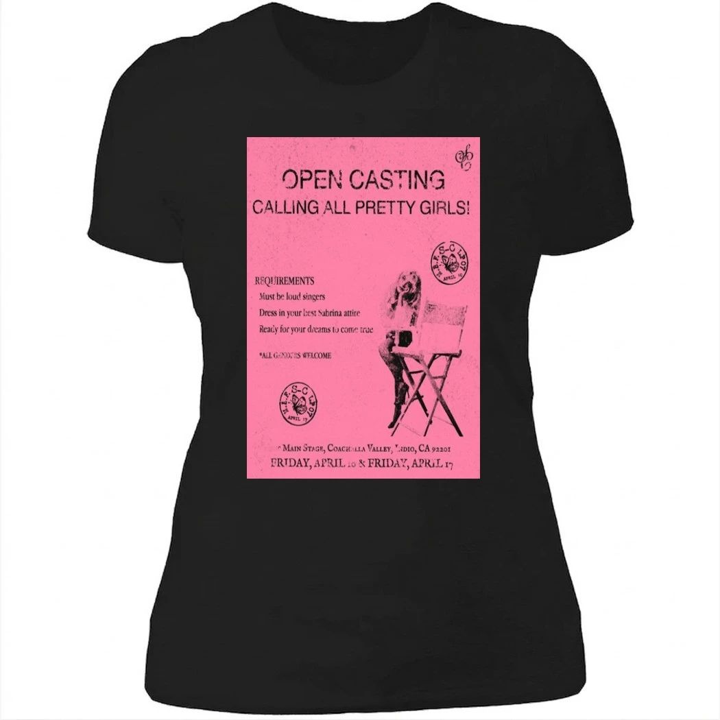 Team Sabrina Calling All Pretty Girls Tour 2026 Poster Shirt