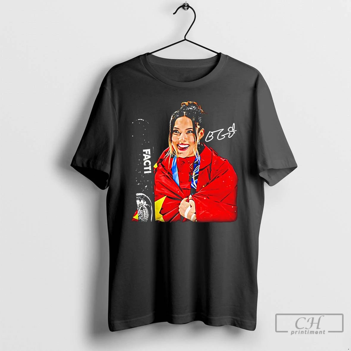 Classic Eileen Gu Gold Olympic Champions Graphic