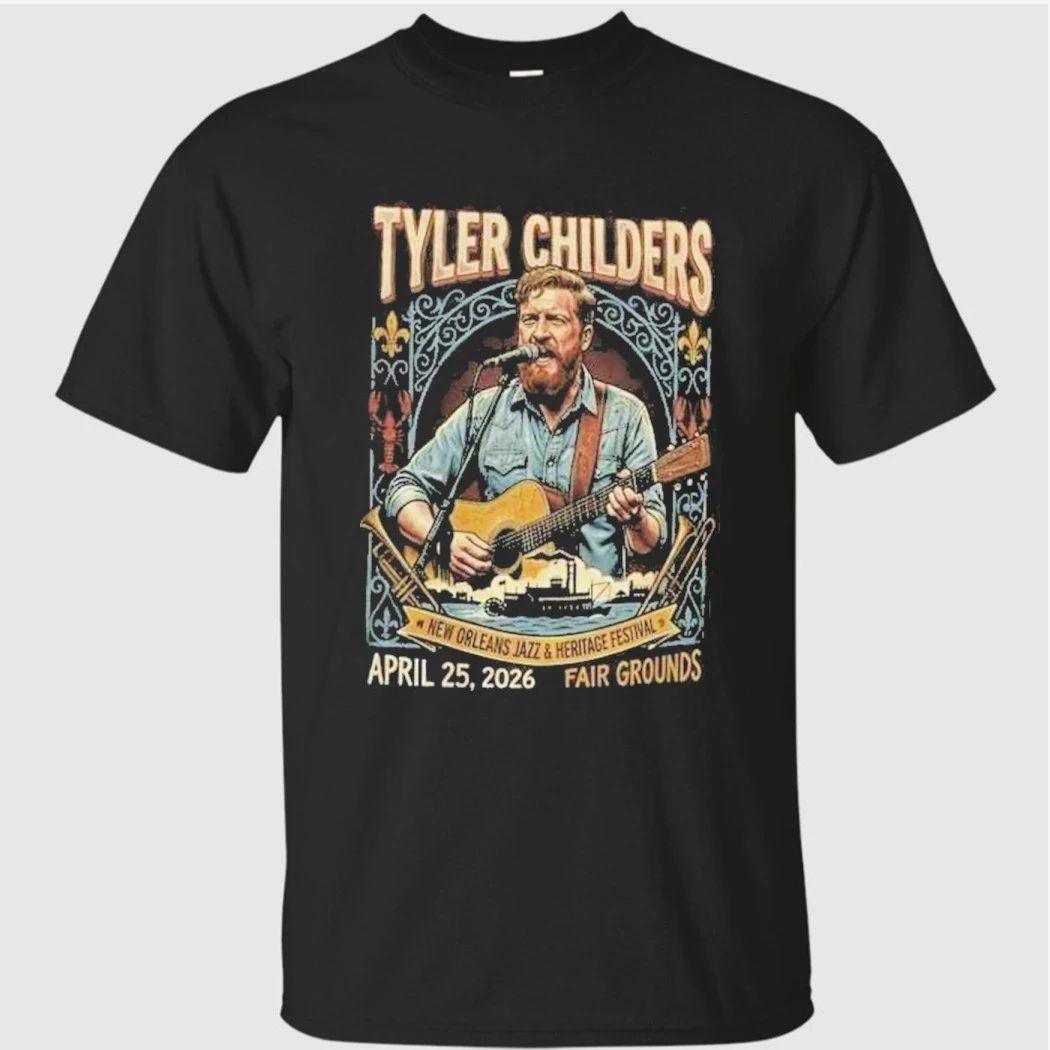 Tyler Childers New Orleans Jazz And Heritage Festival April 25 2026 Fair Grounds Retro Americana Shirt
