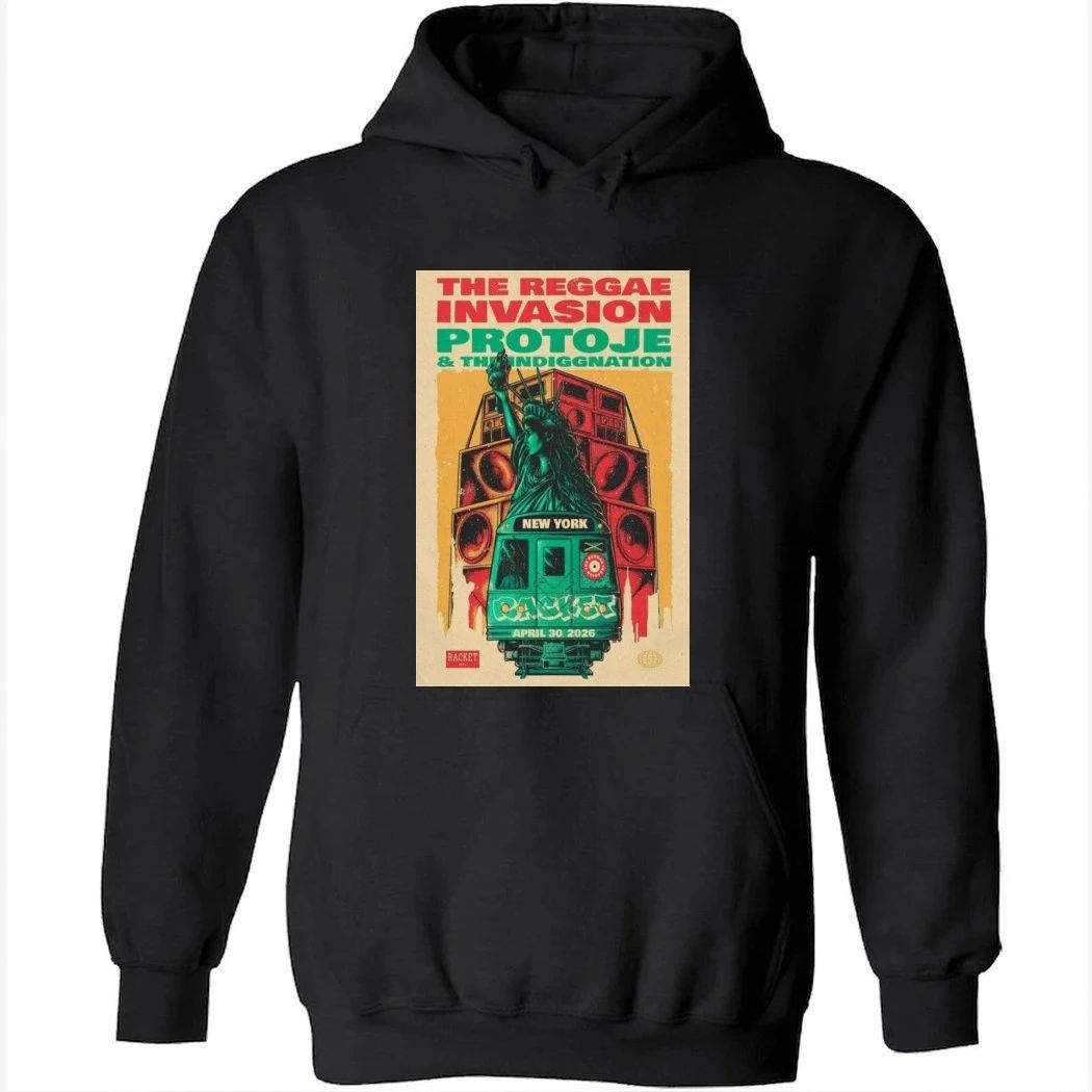Protoje April 30 2026 The Reggae Invasion Tour Shirt