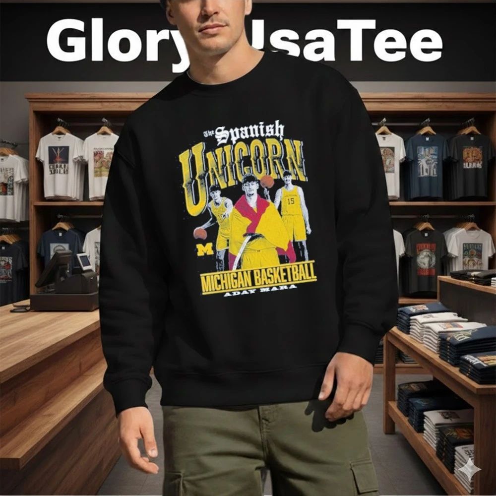 Aday Mara Michigan Basketball Spanish Unicorn Shirt