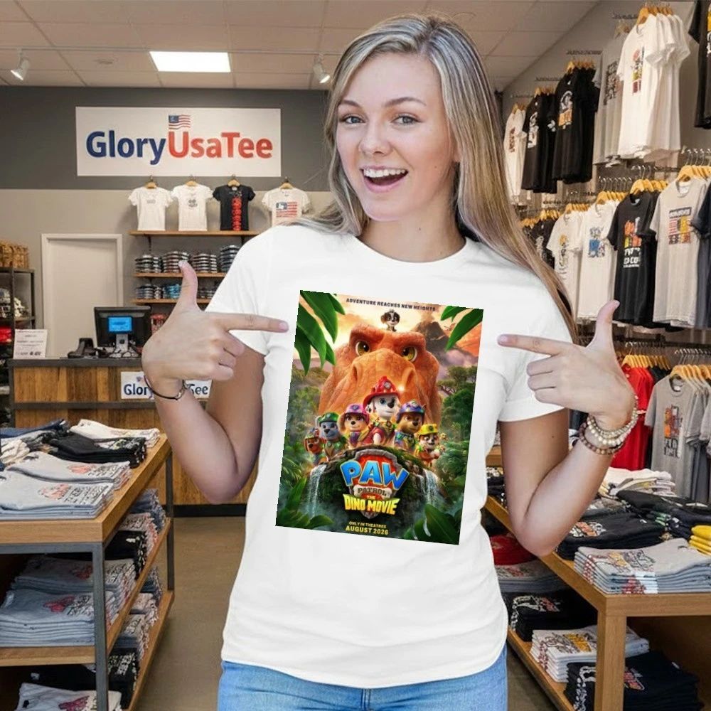 PAW Patrol The Dino Movie 2026 In Theaters August 14 2026 Poster Shirt