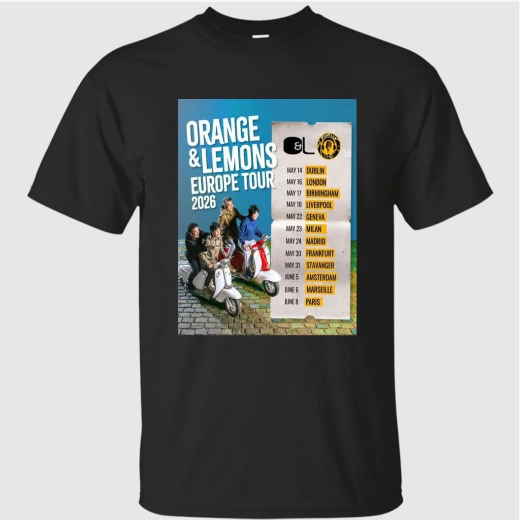 Orange & Lemons Europe 2026 Tour Poster Shirt