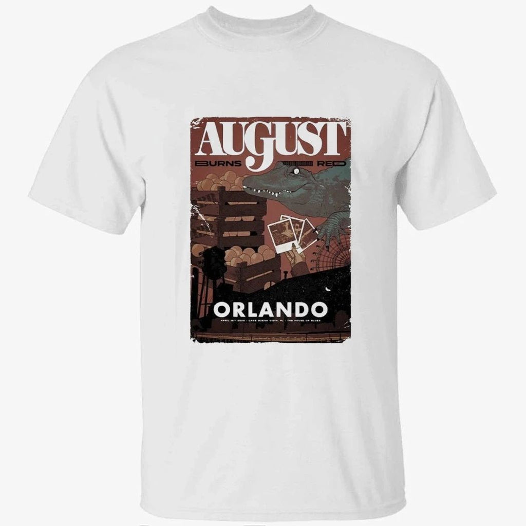 August Burns Red Lake Buena Vista Florida 2026 Venue Poster At The House Of Blues On April 16 2026 T-Shirt