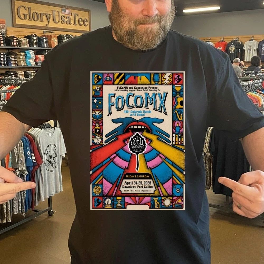 FoCoMX Fort Collins CO 4-24-4-25-2026 Poster Shirt