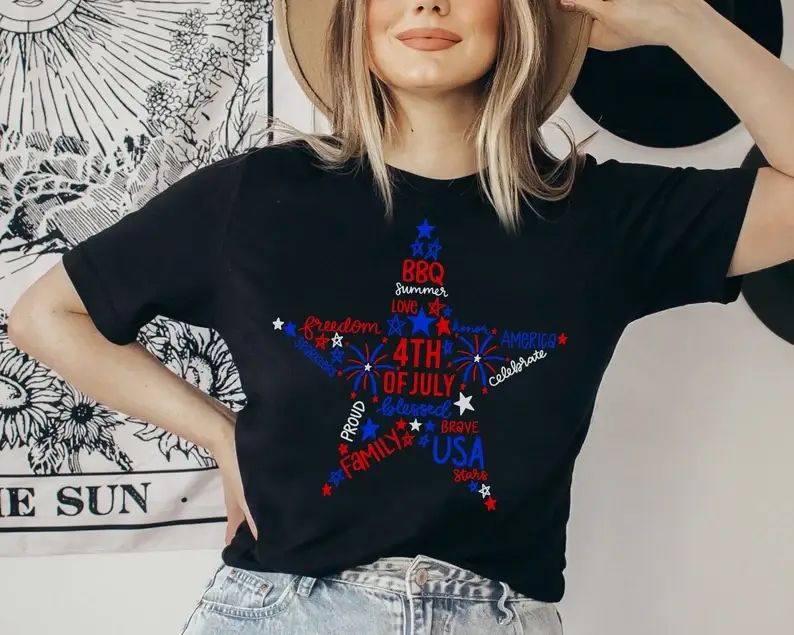 4th of July Star T-Shirt