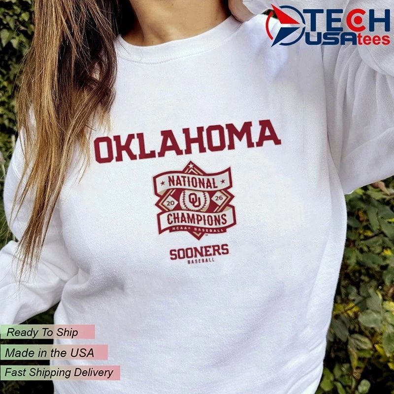 Oklahoma Sooners Baseball 2026 National Champions logo shirt