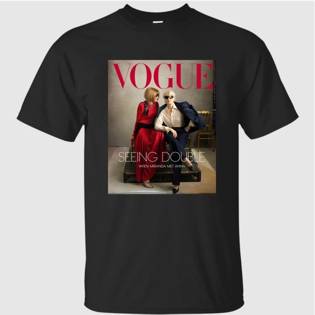 Meryl Streep And Anna Wintour On Vogue Magazine 2026 Seeing Double When Miranda Met Anna Shirt