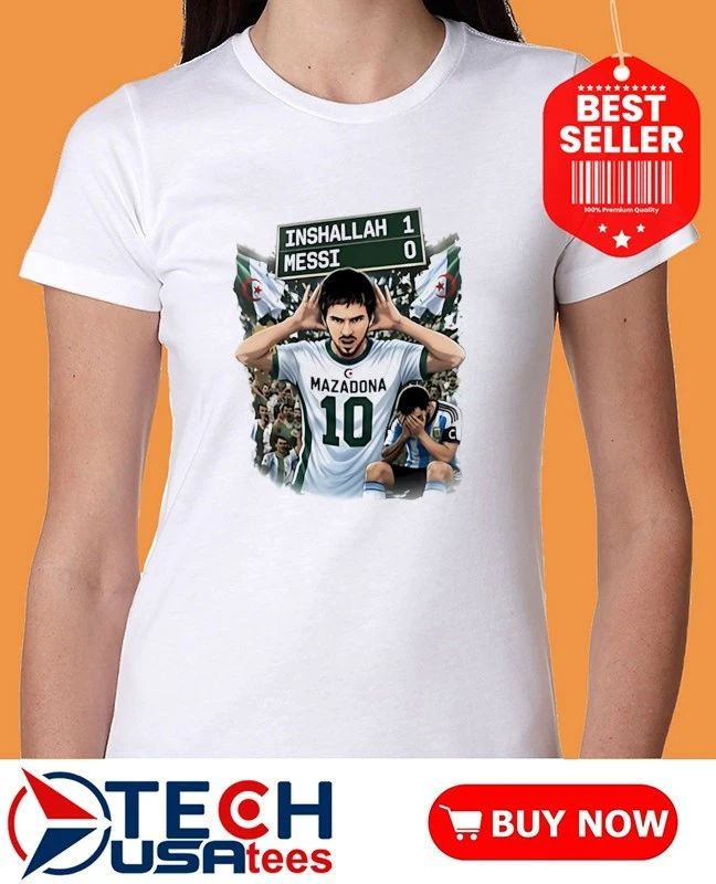 Khoubaib Kouas Messi vs Maza Algeria Argentina shirt