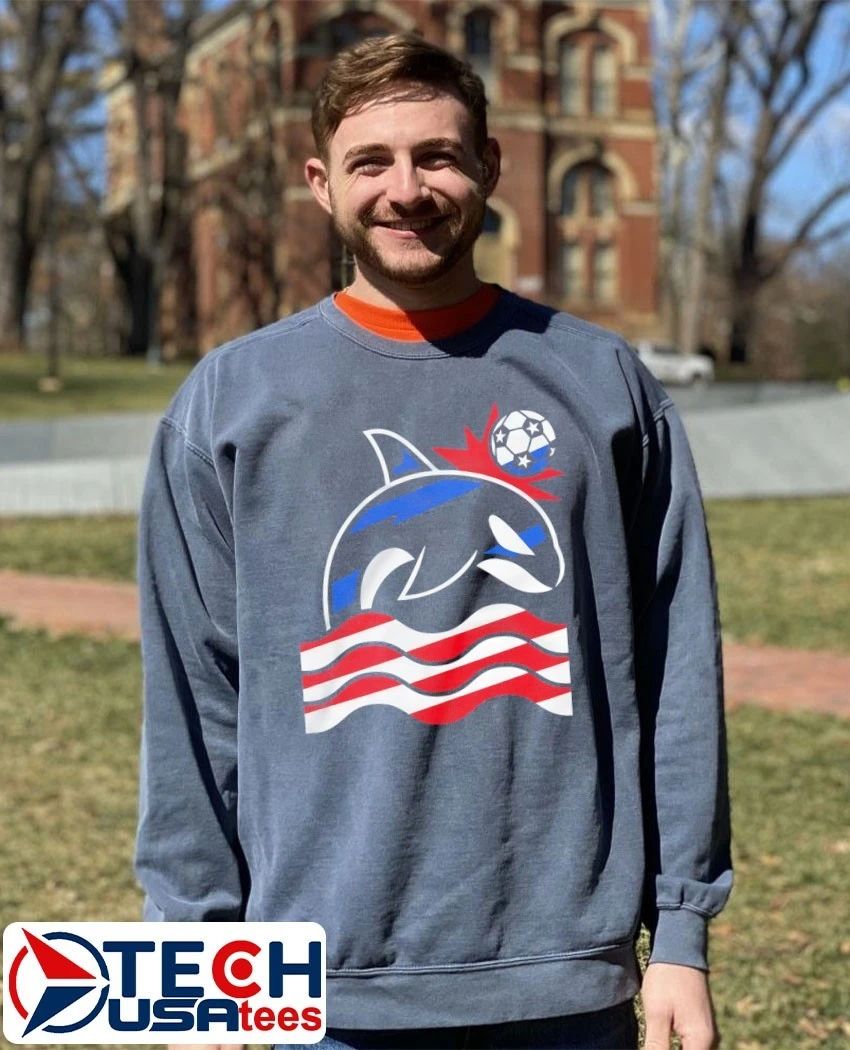 Wild Whale Soccer stars and stripes shirt
