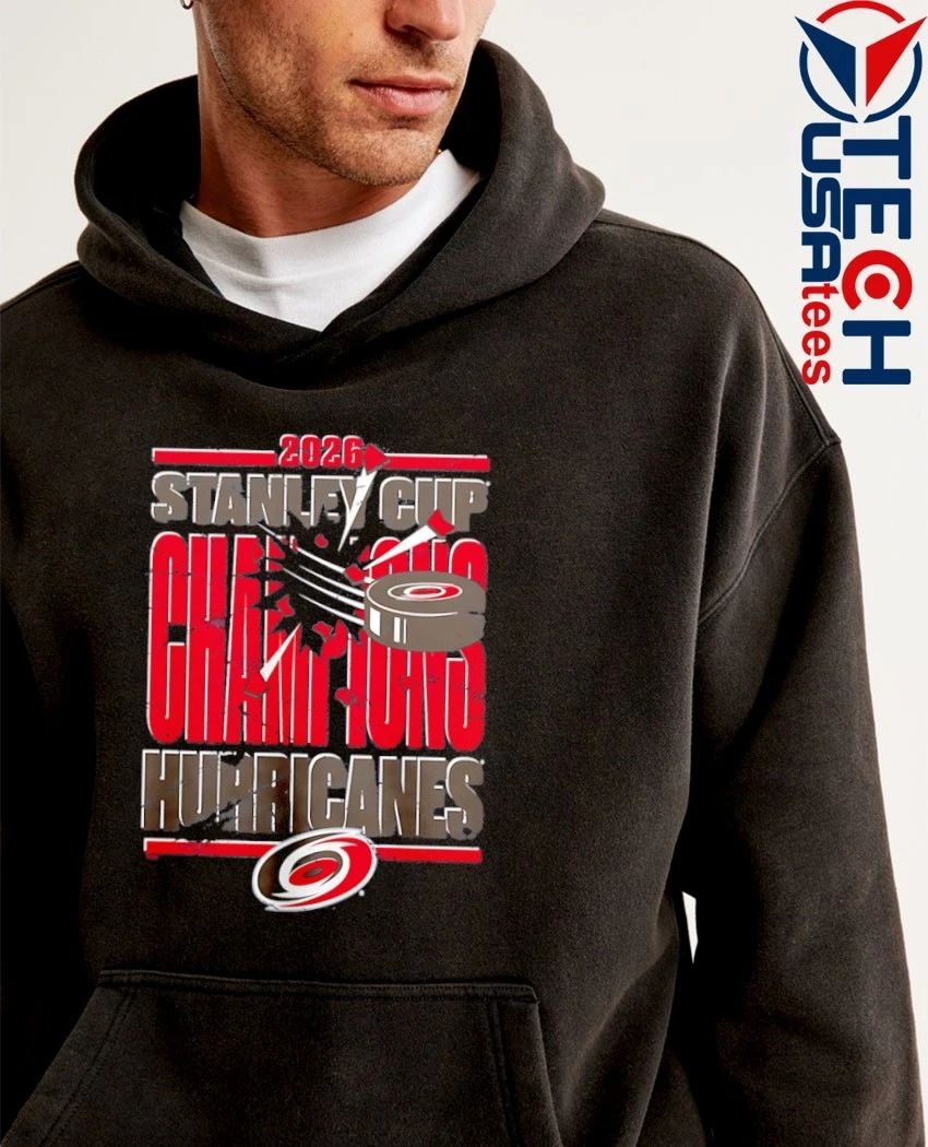 2026 Stanley Cup Champions Carolina Hurricanes Hockey puck smashing shirt