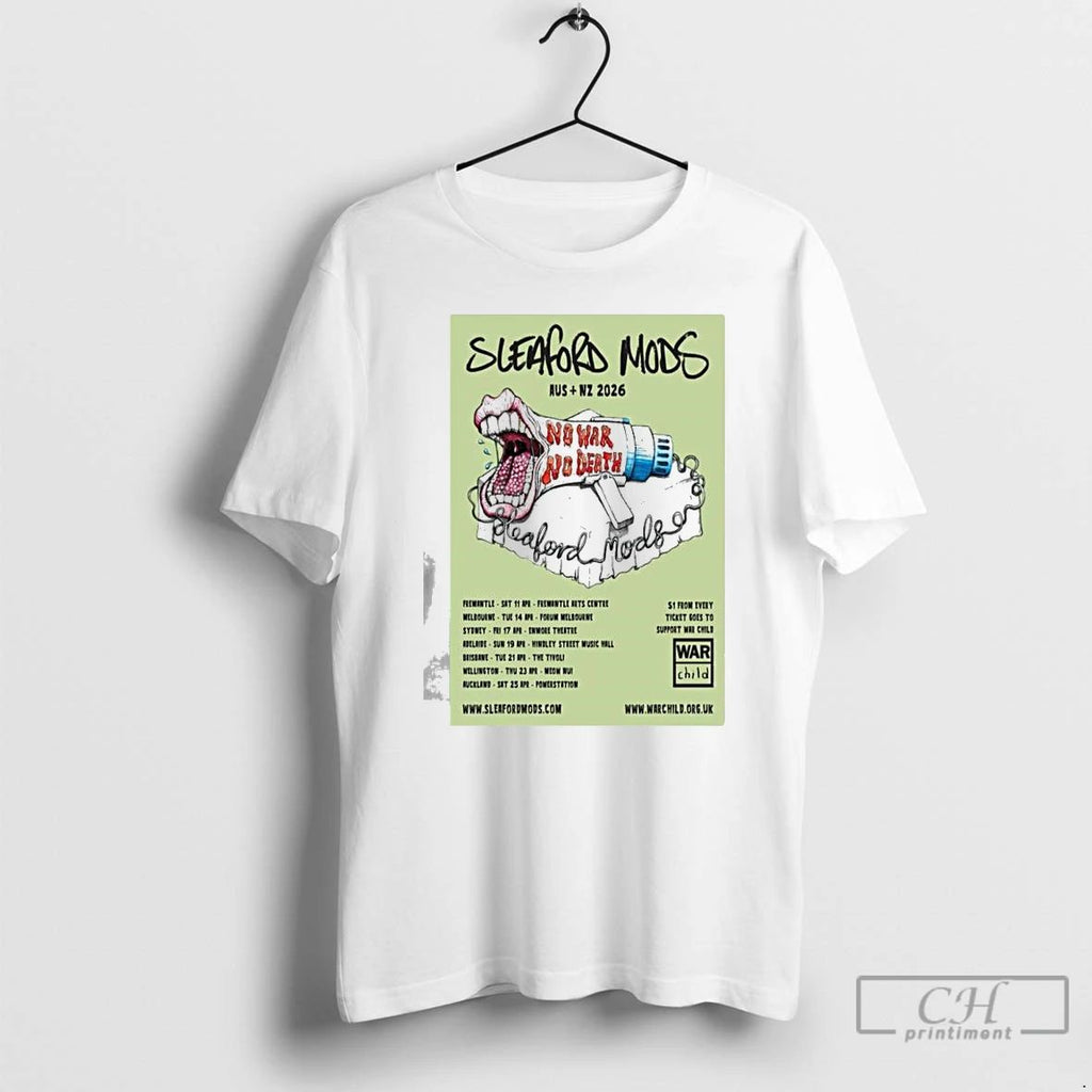 Classic Sleaford Mods Australia New Zealand 2026 T Shirts