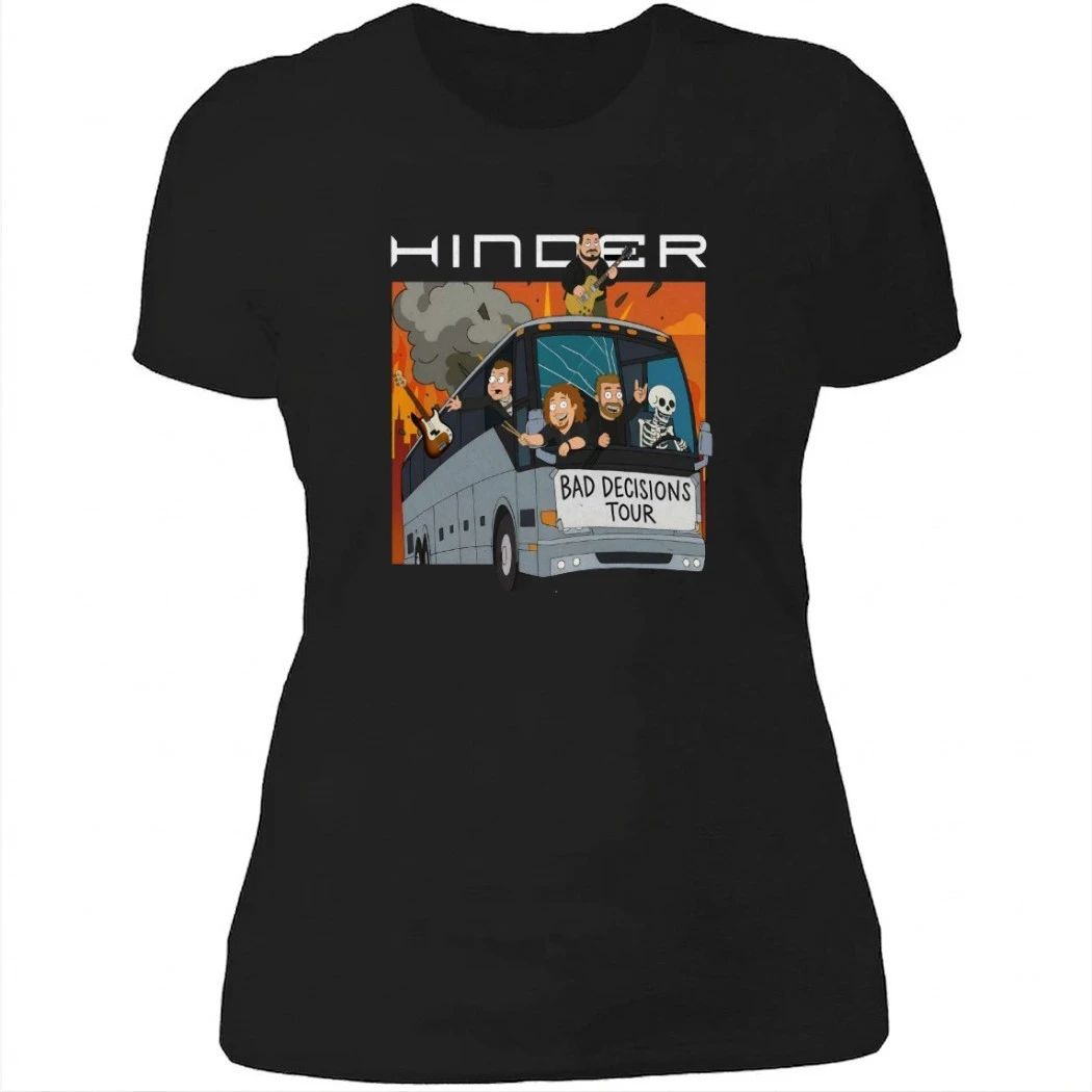 Hinder Bad Decisions 2026 Tour Shirt