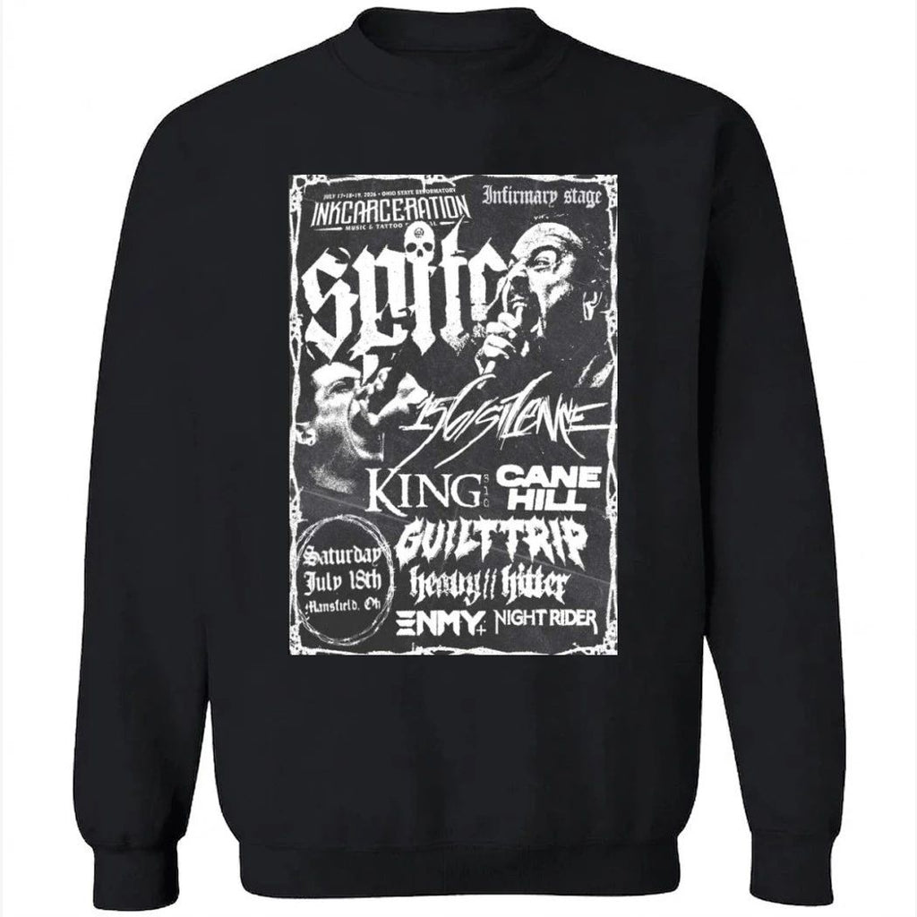 Spite Inkcarceration Festival July 17-19 2026 Mansfield, OH Poster Shirt