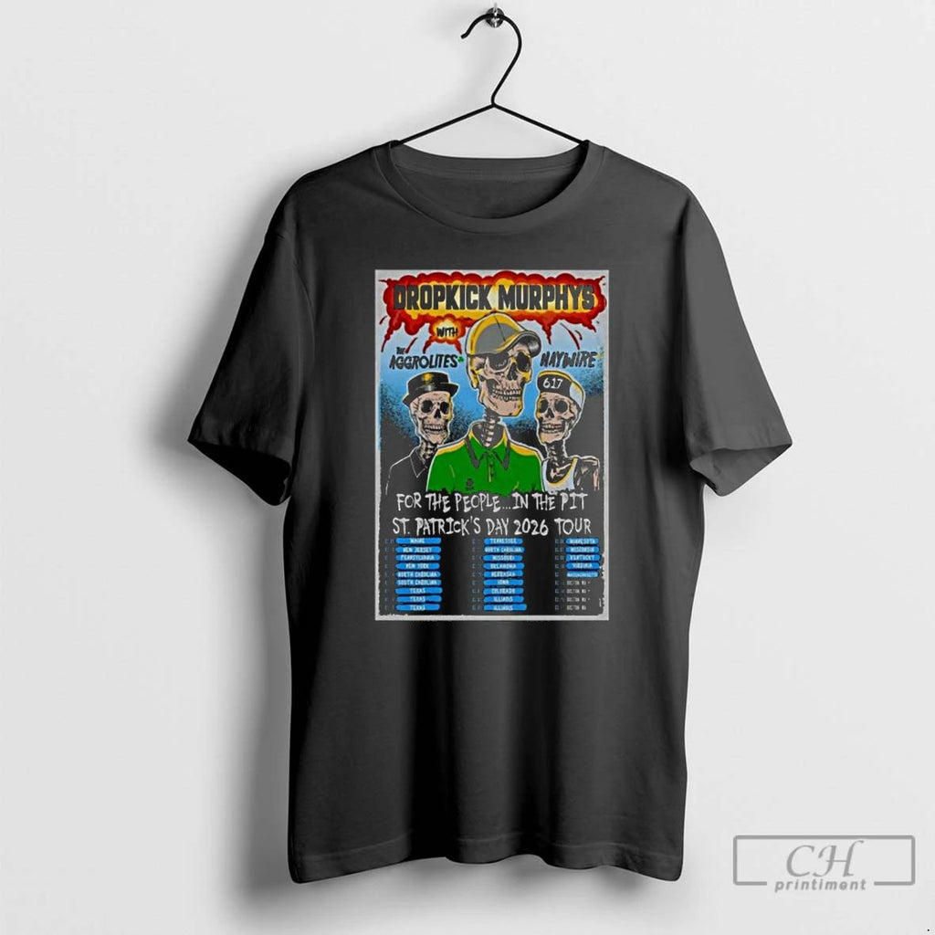 Classic Dropkick Murphys Tour 2026 T Shirts