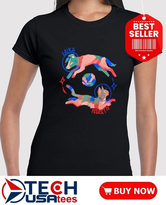 Constellation felicette and laika shirt