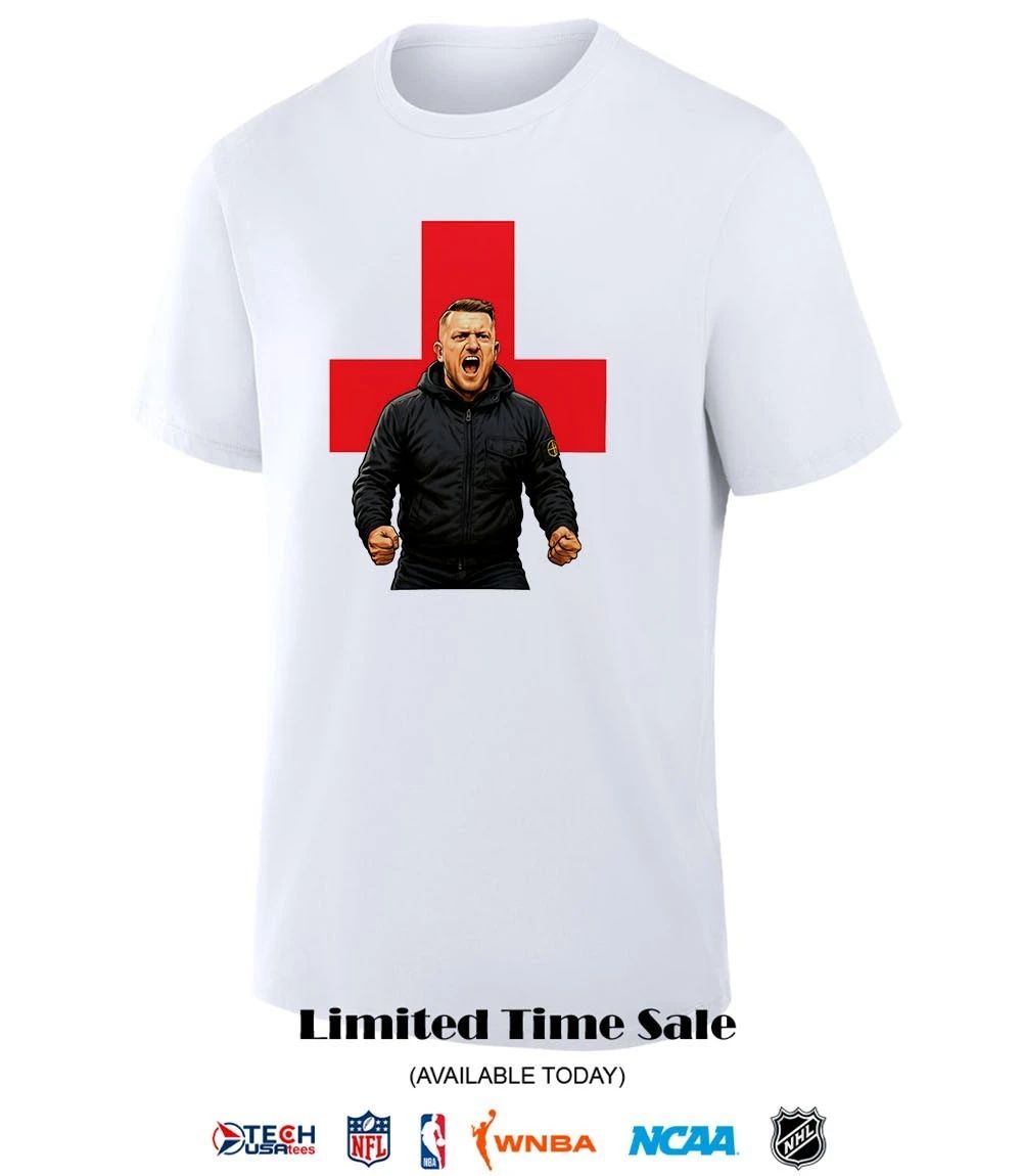 Tommy Robinson England flag shirt