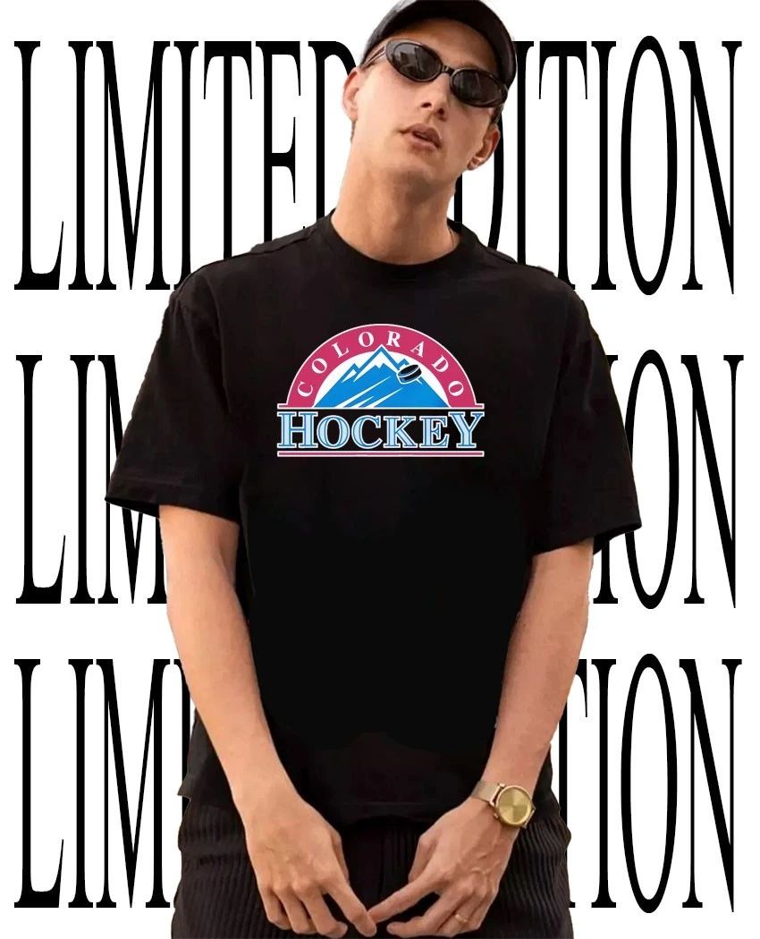 Colorado Avalanche Hockey mountain logo shirt