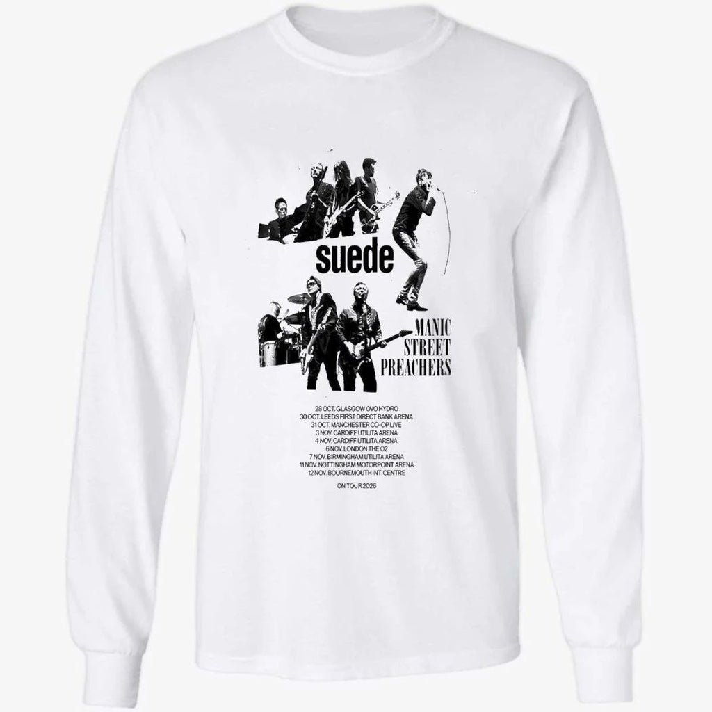 Suede HQ Tour The UK in 2026 Poster Shirt