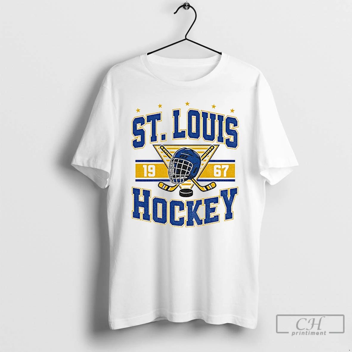 Classic St Louis Blues Hockey Logo Est 1967 Hockey Lover T Shirts