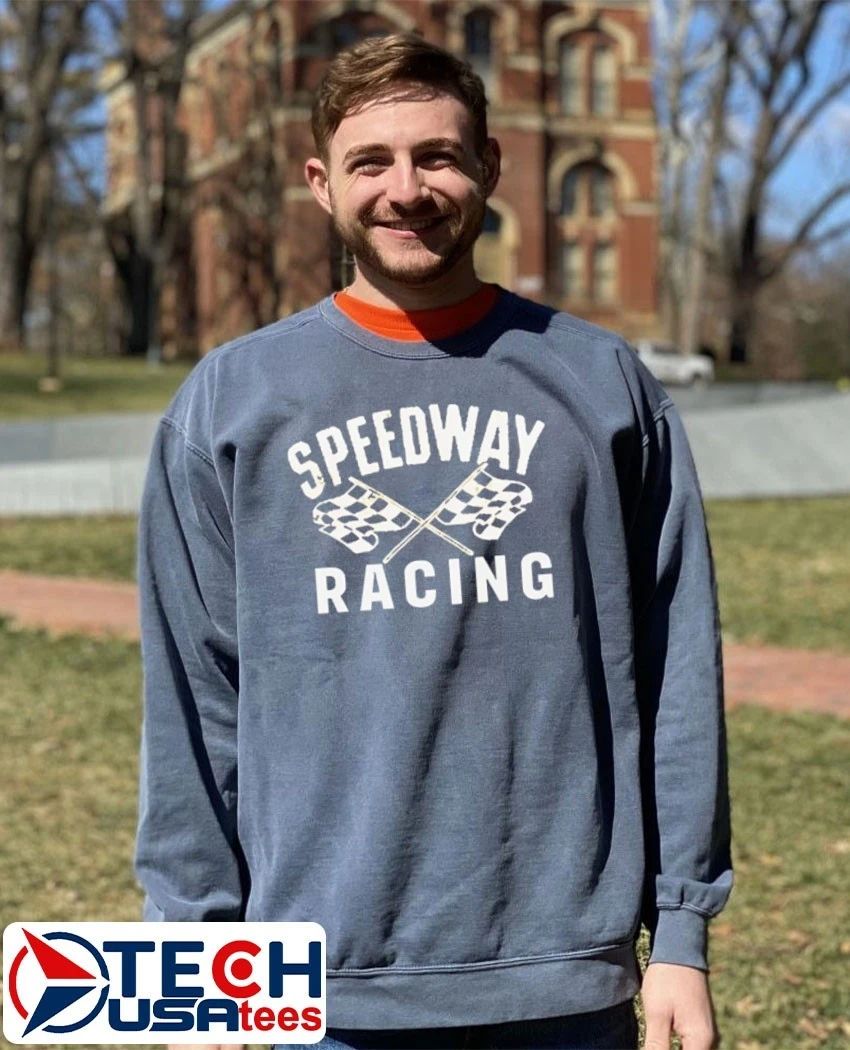 The Runarounds Charlie Cooper wearing Speedway Racing shirt