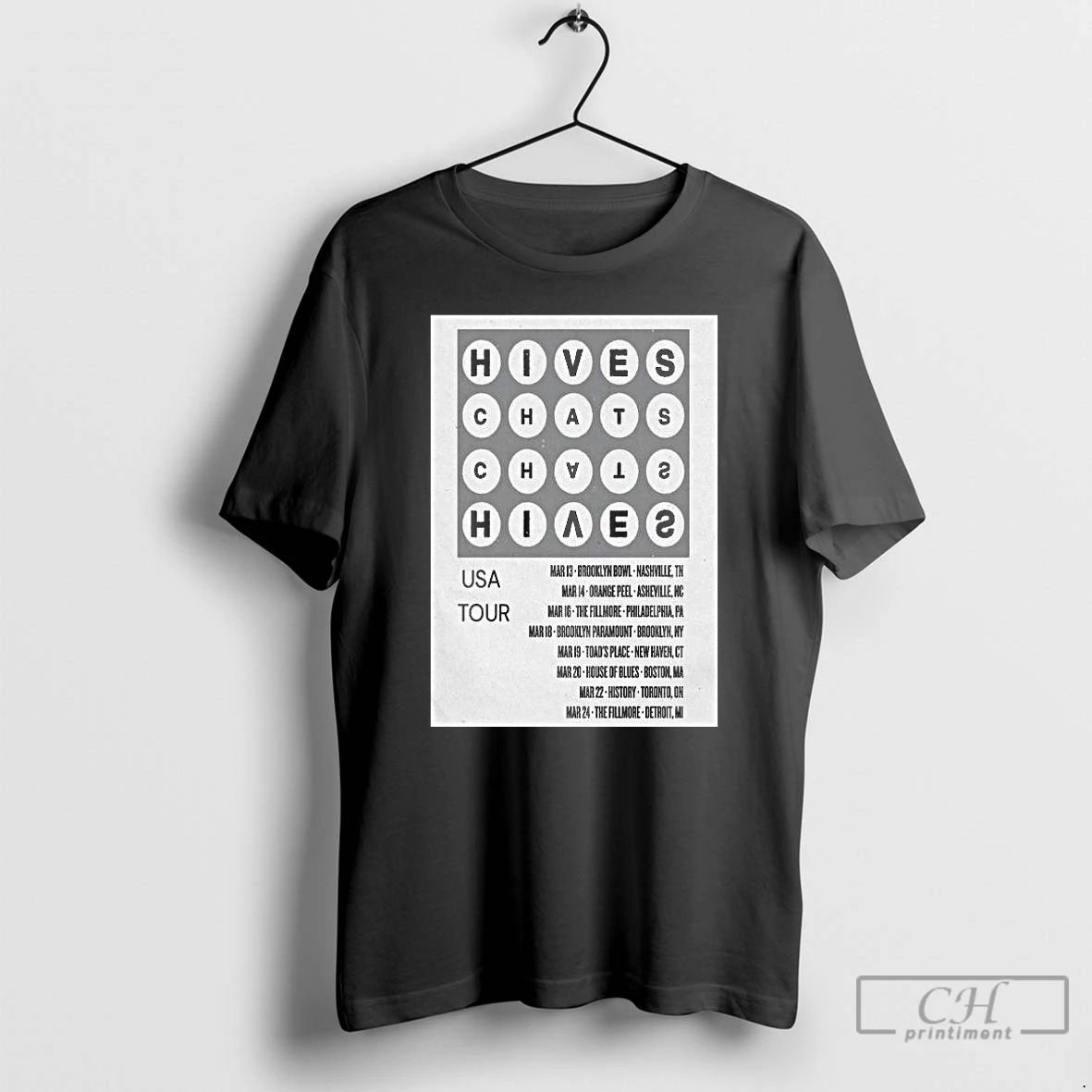 Classic The Hives And The Chats American 2026 Tour Long Sleve T Shirts