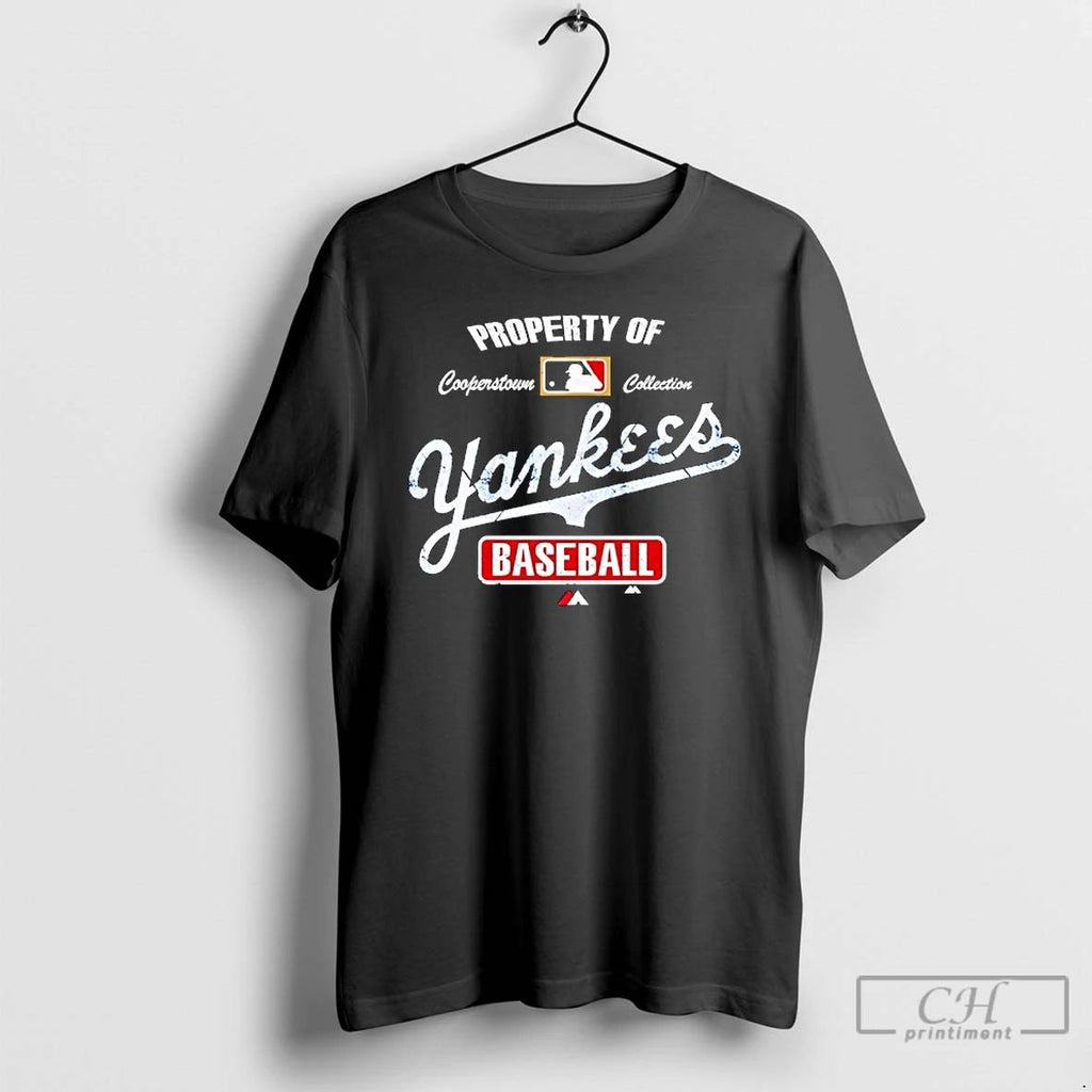 Classic New York Yankees Cooperstown Property Of Baseball T Shirts