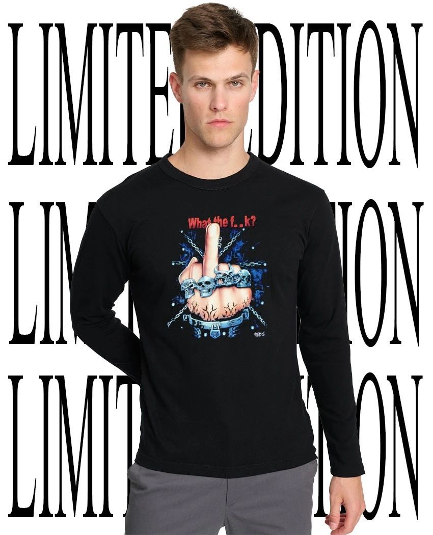 What the fck hand skull shirt